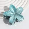 Accesorios para el Cabello Perlados de Venta Caliente Transfronteriza, Set de Pinzas para el Cabello de Plumeria, Pinza de Tiburón de Flor de Color Gelatina, Pasador
