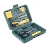 Caixa de Ferramentas com Tesoura Conjunto de 11 Peças Bolsa Portátil para Carro ou Casa Kit de Ferramentas de Emergência 8012F