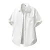 Talla Europea 2026 Amazon Transfronterizo Verano Europeo y Americano Nuevo Estilo Amazon Camisa de Manga Corta Estampada de Satén para Hombre de Playa