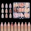 Especial transfronteiriço para unhas de cores misturadas unhas francesas usando unhas remendo nude rosa francês armadura pré-fabricada Coringa atacado
