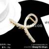 2025 Novo Prendedor de Cabelo Coreano de Pérola Liga 14K Dourado Prendedor de Cabelo Strass Avançado Prendedor de Cabelo Tubarão