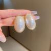 Pendientes de plata con forma de aguja francesa, con lazo de perla y flor de lujo, estilo vintage de alta gama, elegantes pendientes para mujer.