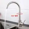 Grifo de Cocina de Acero Inoxidable, Frío y Caliente, Antisalpicaduras, para Uso Doméstico, con Caño Giratorio para Lavar Platos