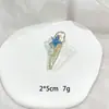 Grampo de Cabelo de Strass Floco de Neve Novo Transfronteiriço Presilha para Franja Lateral Presilha Jacaré Acessório de Cabelo para Meninas com Strass Brilhantes