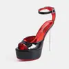Nuevos tacones de aguja de moda para mujer, punta fina, de comercio exterior transfronterizo, con diseño hueco sexy de una sola tira y plataforma impermeable, venta al por mayor de zapatos para mujer