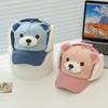 Chapéu Lei Feng Infantil Fofo de Inverno Orelha de Urso Cartoon Proteção Auricular Boné de Beisebol Quente para Meninos e Meninas Chapéu de Aba Espessado Recheado