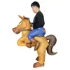 Amazon Disfraz de Caballo Inflable Caballo de Performance Personaje de Escenario Atrezo Disfraz Caballo con Silla Roja Halloween Transfronterizo