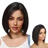 Moda europea y americana encaje frontal cabello largo liso tocado comercio exterior transfronterizo África más vendido encaje peluca de encaje