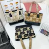 Bolso de Lona Estampado de Oso para Mujer 2025 Nueva Moda Bolso de Hombro Gran Capacidad Lindo Bolso de Lona Venta Caliente Portátil