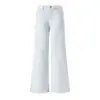 Jeans de campana juveniles color Naranja # Liso, simples y elegantes, de tiro bajo, elásticos, adelgazantes, modernos y versátiles para mujer