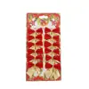 Adornos para Árbol de Navidad Decoraciones Navideñas Lazos Lazos Navideños Regalos de Navidad 12 por Tarjeta Venta al por Mayor Copos de Nieve