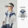 Chaqueta Ligera de Verano de Tres Piezas para Niño Duoduo Ropa con Capucha para Protección Solar al Aire Libre para Niños Camisa de Aire Acondicionado a Prueba de Mosquitos para Niños