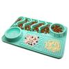 Producto Patentado Spot Pet Almohadilla de Silicona para Lamer Ventosa Perro Almohadilla Dividida Comedero Multifuncional de Comida Lenta