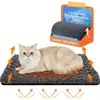 Colchoneta auto-calentable extra grande de terciopelo rosa para perros y gatos - cama para mascotas cálida antideslizante, almohadilla térmica de bajo mantenimiento adecuada para uso en interiores/exteriores, superficie suave y relleno de fibra (adecuado para gatos y perros de cualquier tamaño), cama para perro de interior, caseta para perro, colchoneta para perro, artículos completos para perros, cama térmica para perro, cama para cachorro, artículos esenciales para gatos, cojín térmico para gato