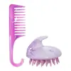 Novo Modelo de Pente de Cabelo para Uso Doméstico Platinum Fly, Pente de Viagem Conveniente para Homens e Mulheres, Pente Moderno de Dentes Largos com Gancho Curvo para Cabelos Cacheados
