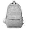 Mochila Escolar Refletiva com Grafite para Mulheres 2025 Novo Design de Nicho Mochila Casual para Alunos do Ensino Fundamental II e Médio Mochila de Grande Capacidade