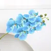 Ramo de Orquídeas Phalaenopsis Artificiales con un Toque de Lujo, Flores Decorativas para Ambientes de Hotel y Bodas
