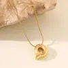 Nueva Moda de Lujo Ligero Cadena para Clavícula de 26 Pliegues Collar Acero de Titanio Color Dorado 18K Joyería Resistente al Color Accesorios Versátiles