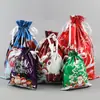 Bolsas de Regalo Navideñas Transfronterizas 2026 Modelo Nuevo Amazon Más Vendido Set de Bolsas de Regalo Navideñas Bolsa con Cordón Bolsa de Dulces