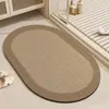 Alfombrilla de Baño de Lujo Ligero de Barro de Diatomeas Absorción de Agua Secado Rápido Antideslizante para Pies Resistente a la Suciedad Alfombrilla para Suelo de Baño del Hogar