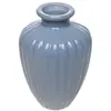 Vaso Esférico 11cm x 7cm Vidro Leitoso Azul - Wolff