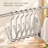 Estante Secador de Zapatos de Acero Inoxidable Gancho Secador de Zapatos para Balcón Estante Secador de Zapatos Multifuncional para el Hogar a Prueba de Viento Colgador de Ropa para Secar Zapatos Estante de Almacenamiento