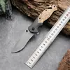 Navaja Plegable Función Exterior Acero Inoxidable Portátil Exterior Plegable Cuchillo de Fruta Sin Bloqueo Camping Exterior Cuchillo Portátil