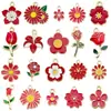 20 Estilos de Flor Blanca Lirio Cinco Pétalos Colgantes de Aleación Accesorios para Pulsera Llavero DIY