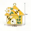 Fabricante Transfronterizo Goteo de Aceite Aleación Casa de Abejas Tarro de Miel Colgante Llavero Accesorios para Joyería DIY Colgante
