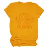 Enseño la camiseta de mujer más de moda y divertida de cuello redondo y manga corta del sitio independiente Amazon Wish para comercio exterior