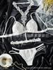 Exportación Transfronteriza Encaje Sexy para Mujer Traje Sexy de Tres Piezas Íntimos Traje de Encaje Sujetador Sexy Nuevo Estilo
