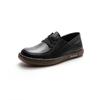Sapatos Loafer Couro Genuíno Uso Dupla Face Sapatos Brancos para Mulheres 2026 Novo Modelo Sapatos de Trabalho para Enfermeiras Cadarço Couro Macio Slip-On Sapatos Casuais