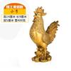 Gran Adorno de Pollo de Cobre, Gallo Dorado, Símbolo de Riqueza, Artesanía para Decoración de Sala de Estar en Casa