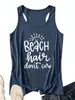 Cabelo de Praia Não Amazon Ebay Site Independente Moda Casual Regata de Verão Feminina Comércio Exterior