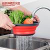 Cesta Plegable Redonda para Escurrir al por Mayor Juego de Dos Piezas para Lavar Frutas y Verduras Cesta de Plástico para Verduras Recipiente para Escurrir Cesta para Escurrir