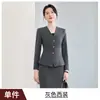 Transfronterizo 2026 Otoño/Invierno Nuevo Traje de Mujer de Alta Gama con Cuello en V y Manga Larga Ropa Profesional para Joyerías y Tiendas de Oro