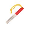 Lima de gancho multifuncional de diamante galvanizado, accesorio de pesca para el hogar, herramienta afiladora de cuchillos para exteriores de 4 pulgadas, afilador de cuchillos