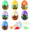 Adornos Pequeños de Dinosaurio de Simulación de Cáscara de Huevo de Pascua Transfronterizos Nuevos Extraños Divertidos Máquina Gashapon Caja Ciega Juguete Gashapon Laminado