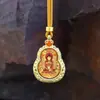 Nuevo colgante thangka tridimensional de doble cara con ocho patrones de calabaza y cinco años, colgante de Buda de los 12 zodiacos para llevar