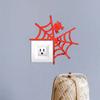 Amazon Cross Border Halloween Teia de Aranha 3D Estéreo Interruptor Espelho Acrílico Autocolante Interruptor Decorativo Adesivos de Parede