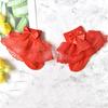 Meias de renda para meninas Meias de algodão real para bebês Primavera e outono Renda fina 0-1-3 anos de idade Meias de barco para crianças
