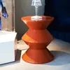 Taburete para cambiar zapatos nórdico banco para sala de estar en casa taburete bajo de plástico simple para niños taburete redondo de reloj de arena