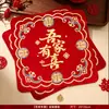Pañuelo Cuadrado de Boda, Pañuelo Rojo de Boda con la Palabra "Xi", Pañuelo de Novia para Boda, Dote de Mujer, Pañuelo Estampado en Caliente, Artículos de Boda