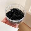 Caixa de elástico de borracha descartável corda de cabelo rede vermelha grossa grossa anel de cabelo pequeno preto alta elasticidade durável acessórios de cabelo atacado