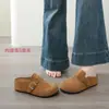 Aumento interno de 5cm~Sandálias slip-on fechadas Birkenstock femininas 2026 nova coleção primavera e outono para uso externo