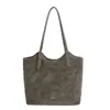 Bolsa Tote Casual Retro para o Dia a Dia de Mulheres 2025 Inverno Nova Tendência Grande Capacidade Fashionável de Ombro Único