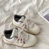 Zapatos Originales de Plataforma Gris Cemento Estilo Niche para Mujer Estilo Americano Retro Zapatos de Pan Otoño e Invierno Ocio Deportes Zapatos Blancos