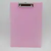 Tablero Clip Acrílico A4 Transparente PP Base con Escala Métrico Carpeta de Oficina Carpeta de Archivo de Documentos Clip para Menú de Plástico