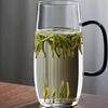 Copo de Vidro para Milk Tea para Mulheres, Copo de Chá Resistente a Altas Temperaturas, Transparente High-End Floral Chá Conjunto Pessoal de Chá Copo de Chá