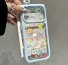 Cachorrinho rabiscado colorido se transforma instantaneamente em uma capa Apple 17 Pro Max adequada para iPhone 16, capa transparente céu estrelado dopamina